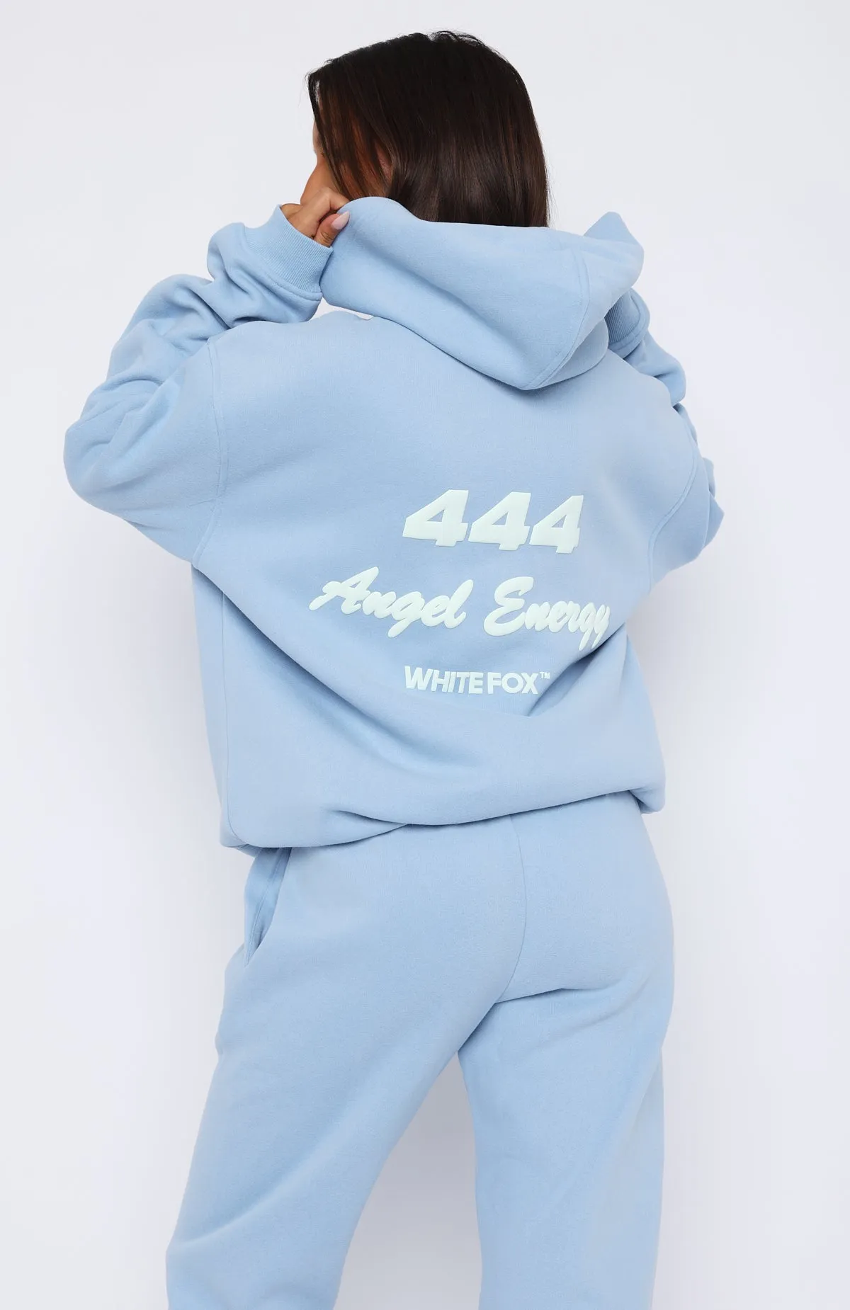 Angel Energy Oversized Hoodie Blue