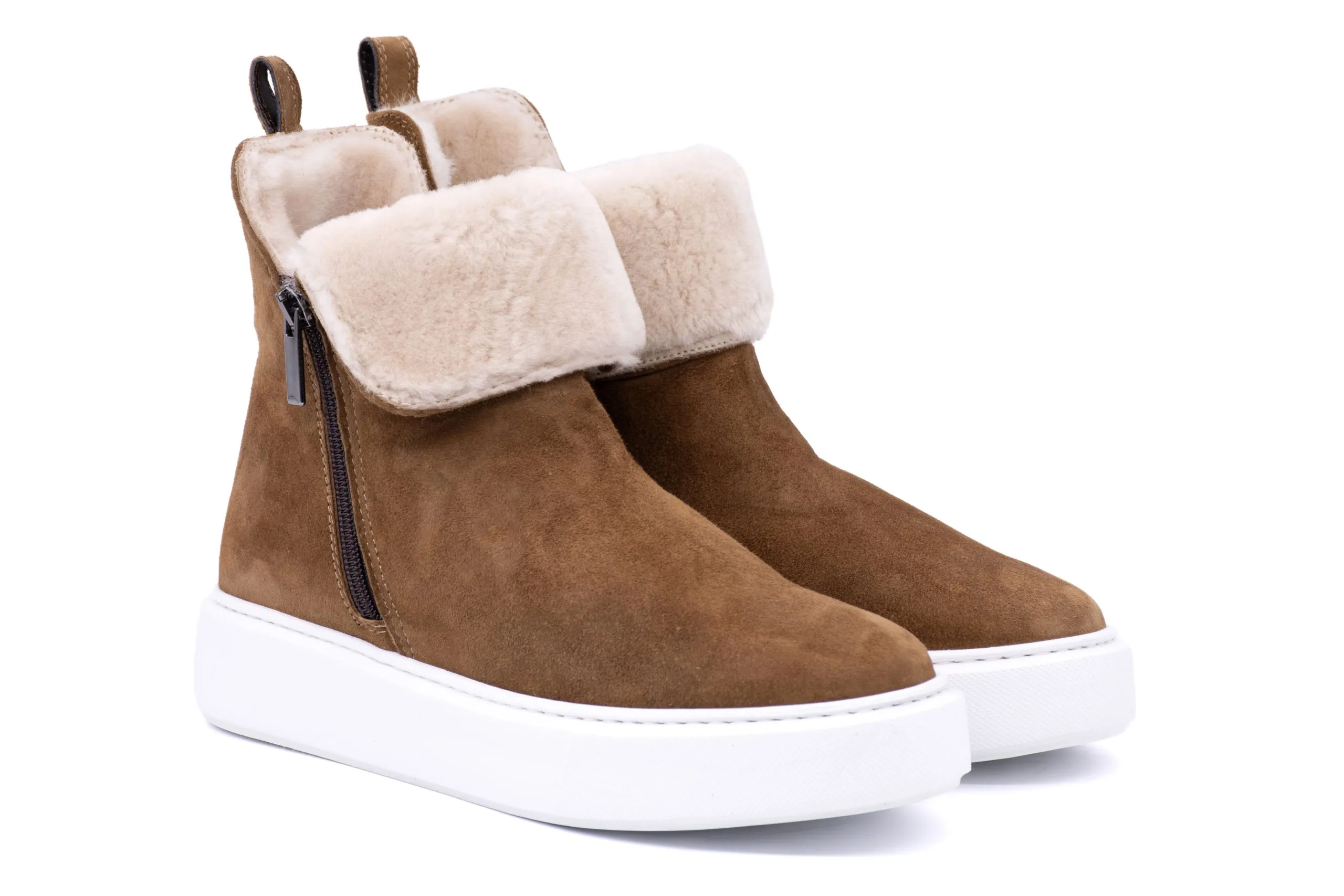 Ankle Boots Scamosciato e Shearling