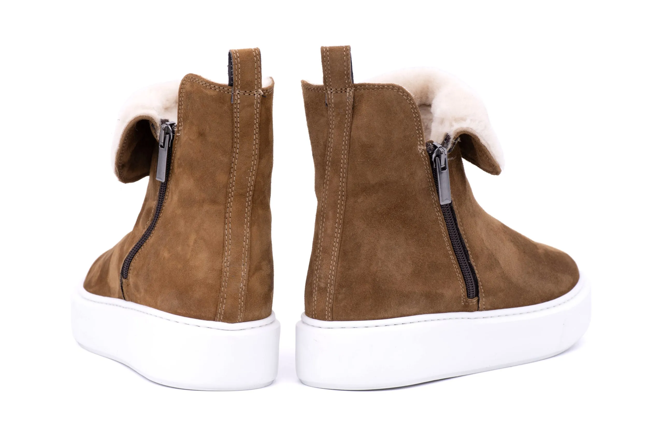 Ankle Boots Scamosciato e Shearling