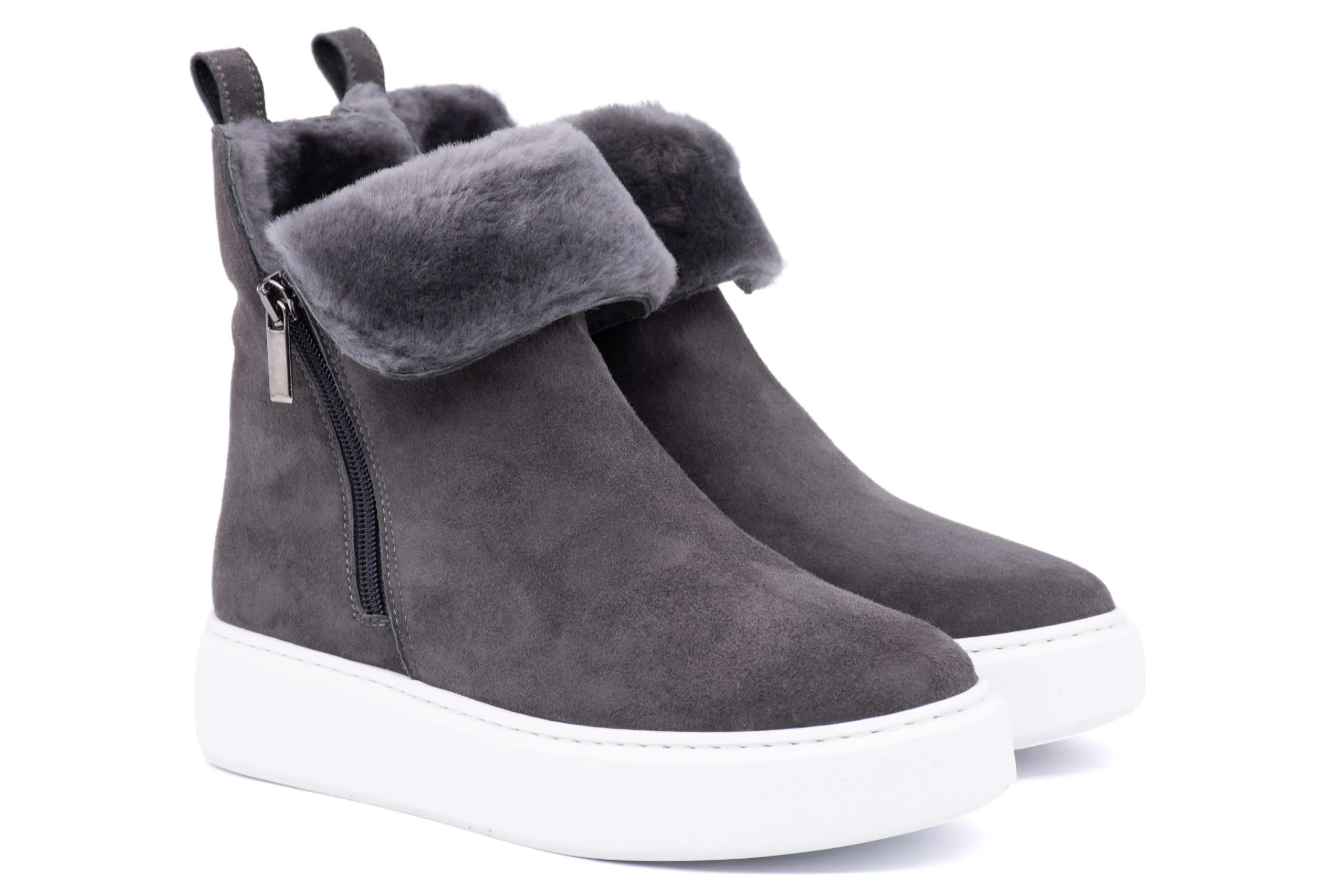 Ankle Boots Scamosciato e Shearling