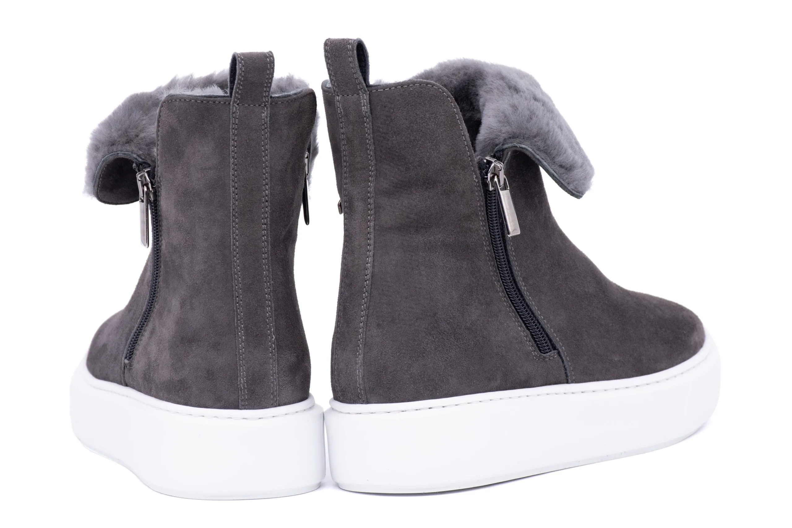 Ankle Boots Scamosciato e Shearling