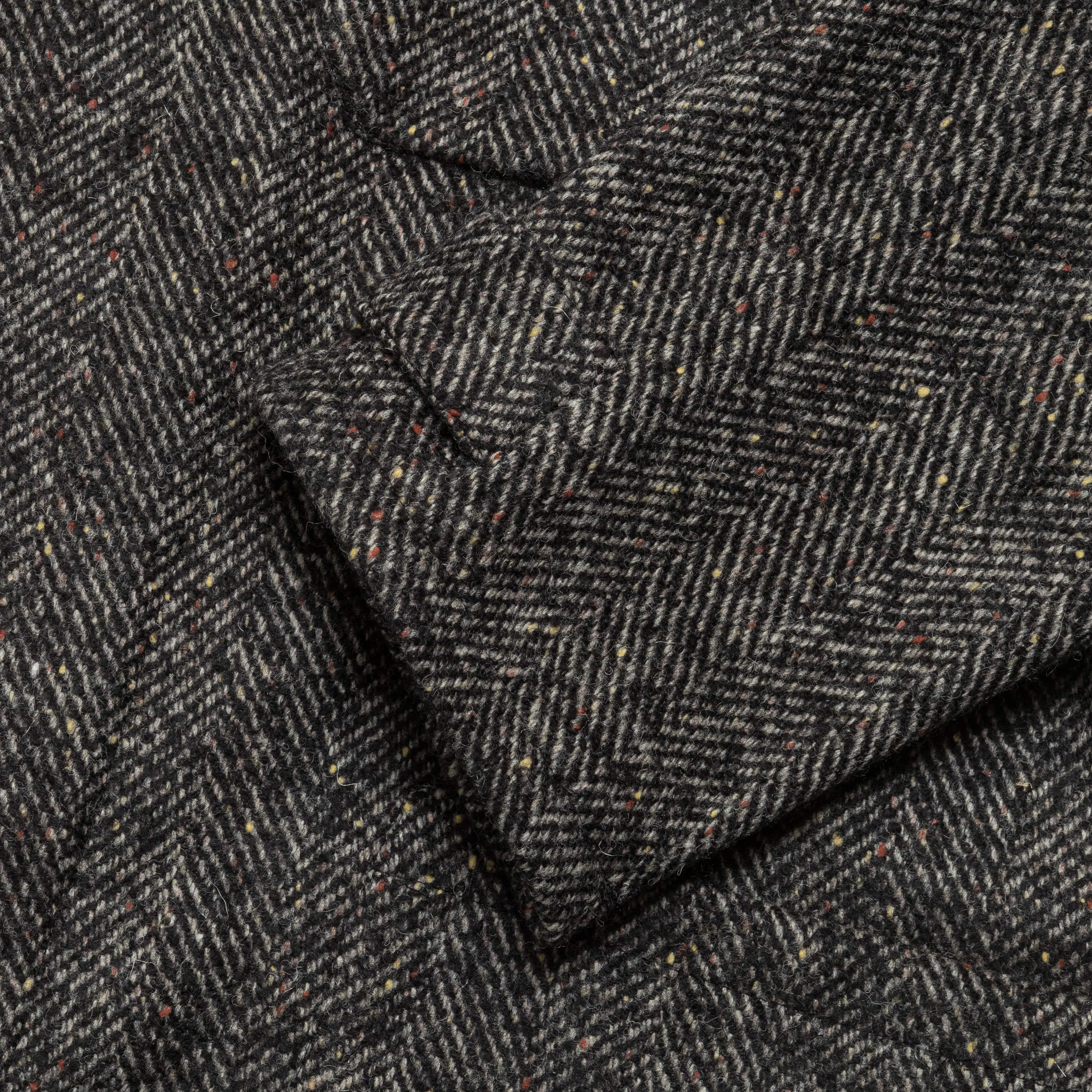 Atelier Robe w/ Feathers - Bottonato Herringbone Tweed