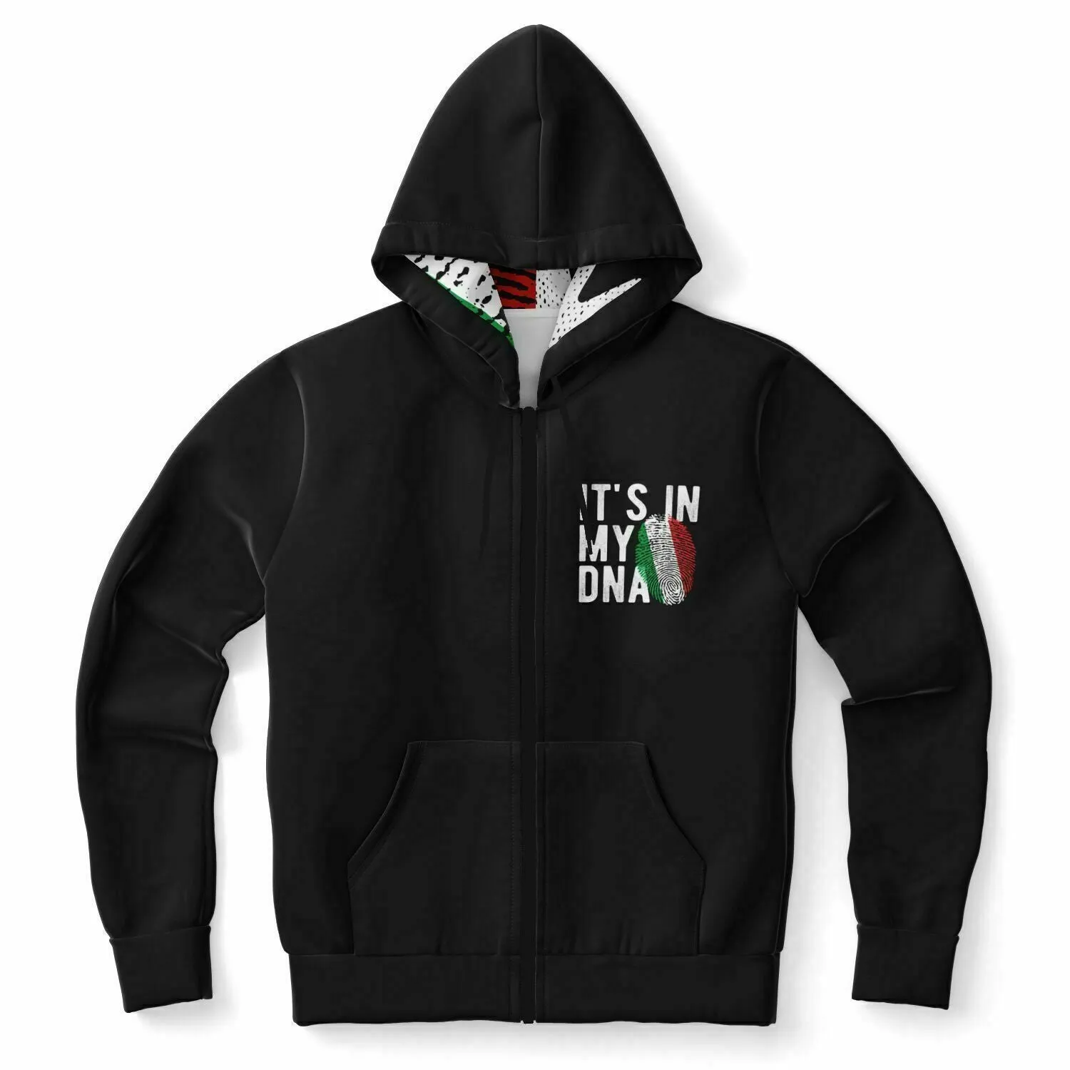 Athletic Zip-Up Hoodie - AOP