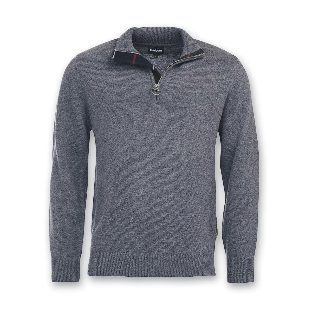 Barbour - Holden Half Zip Jumper in Grey Marl