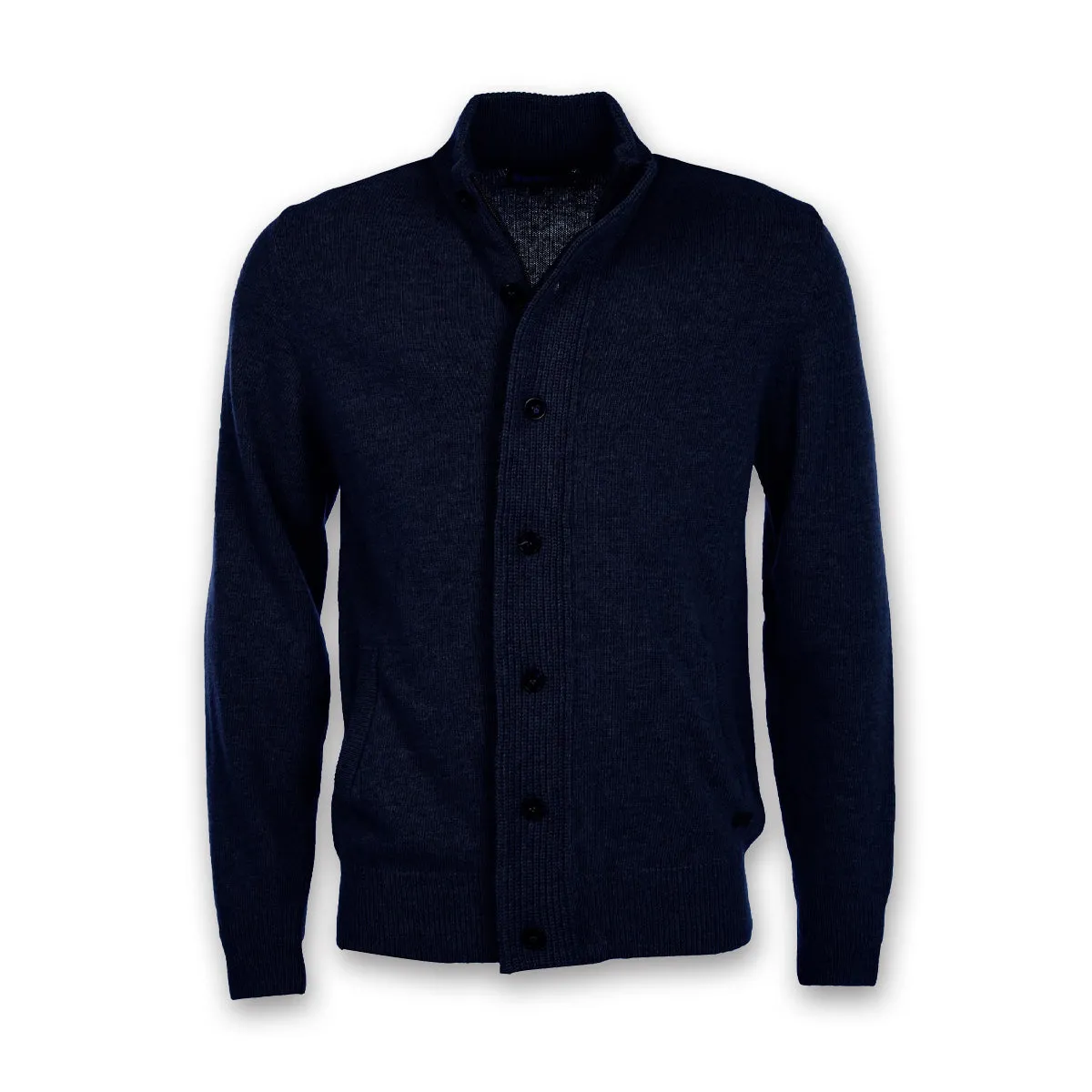 Barbour - Patch Full Zip Up Cardigan in Navy