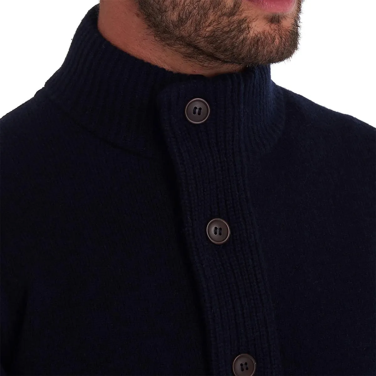 Barbour - Patch Full Zip Up Cardigan in Navy