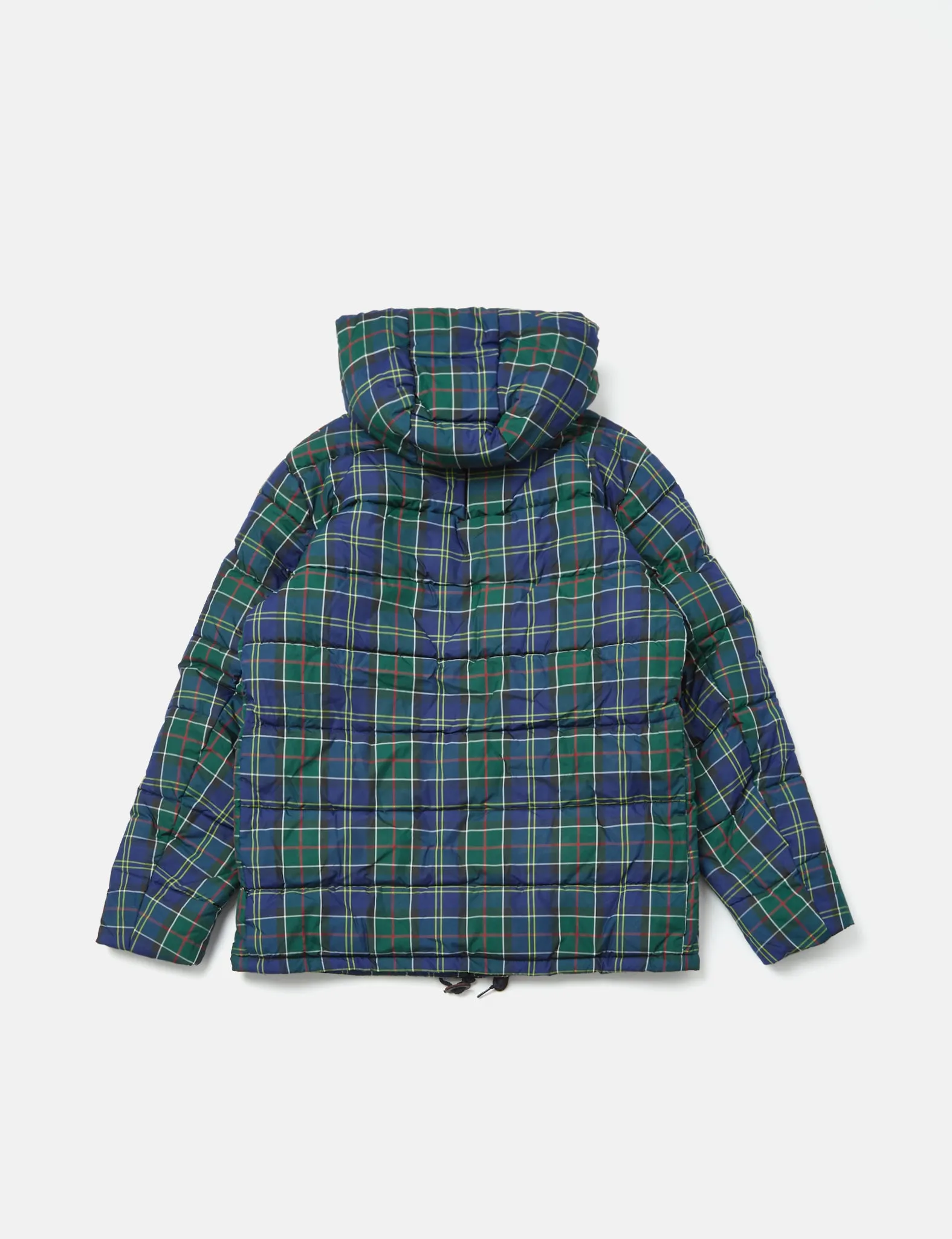 Barbour Tartan Blaine Baffle Quilt Coat - Ivy Tartan Green