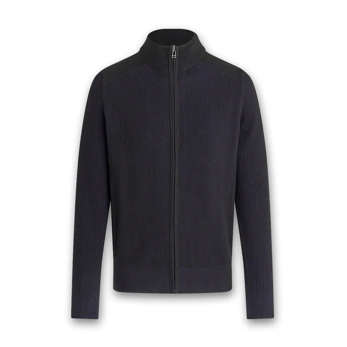 Belstaff - Farley Full Zip Cardigan in Black/Dark Ink