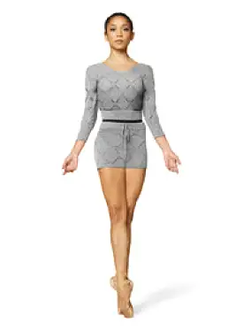 Bloch V-Neck Diamond 3/4 Sleeve Sweater - Z3106