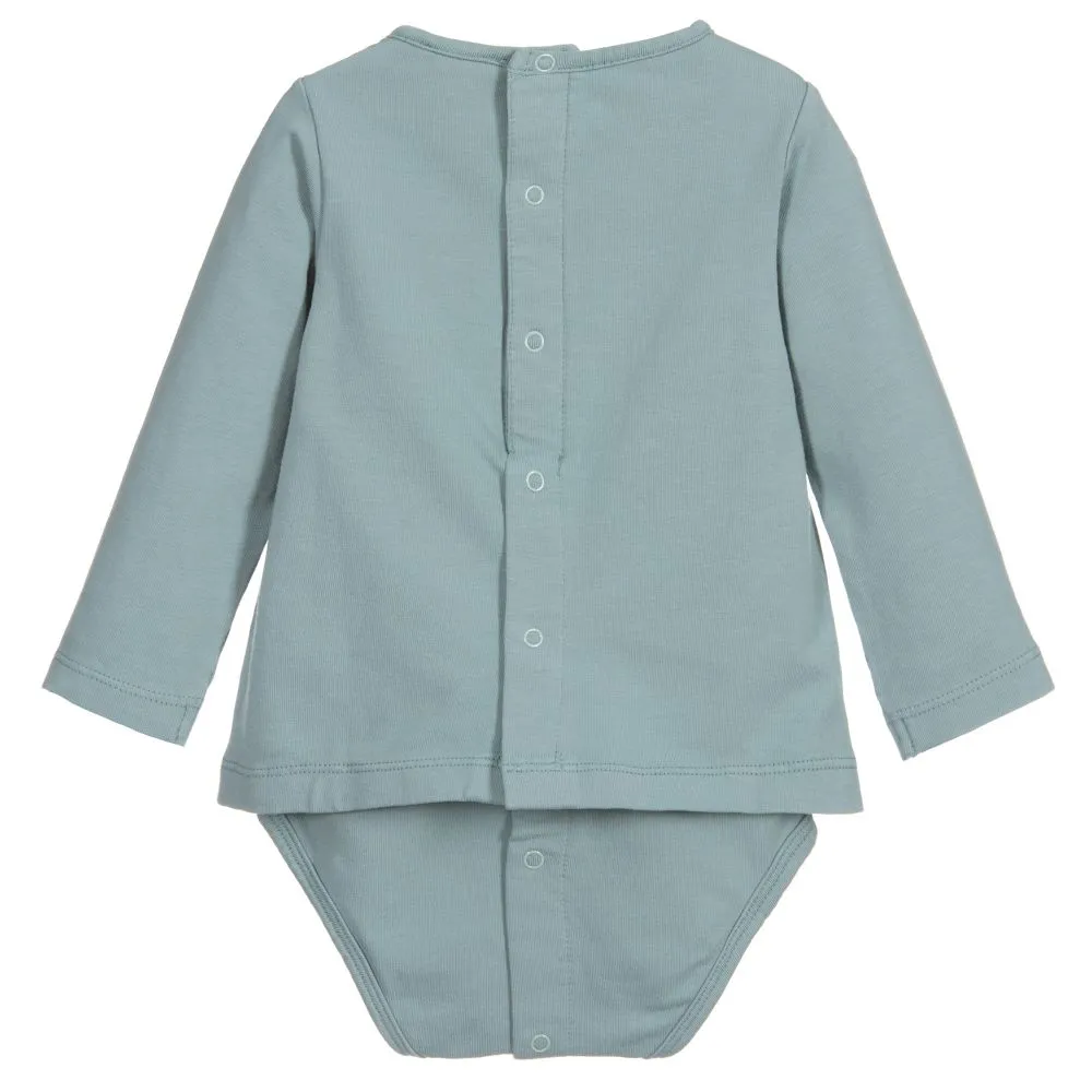 Blue Cotton Baby Top