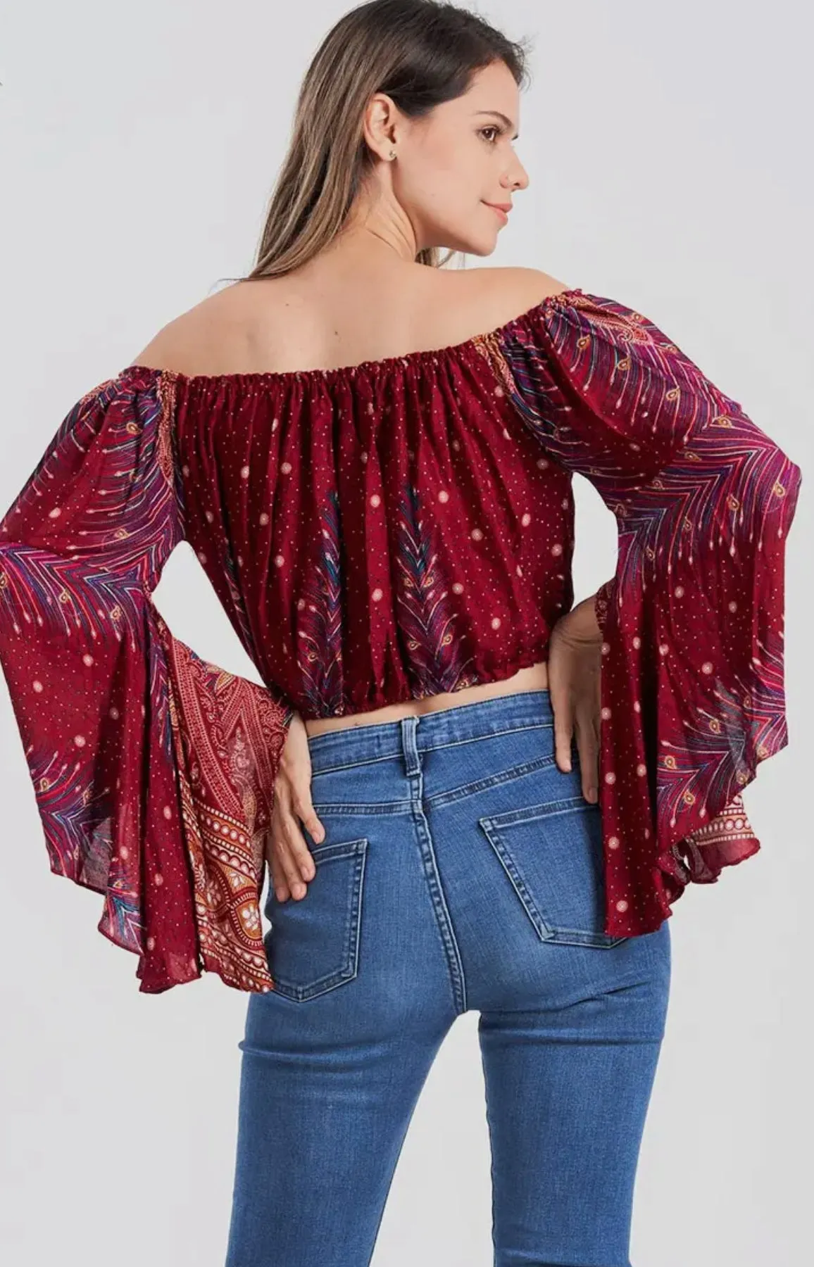 Boho Summer Off Shoulder Top