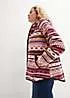 bonprix Hooded Fairisle Fleece Jacket