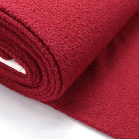 Boucle Coating Fabric - Red