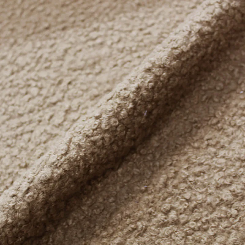 Boucle Coating Fabric - Teddy Taupe