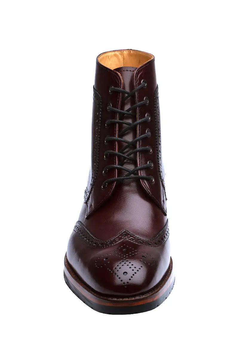 BROGUE BOOTS – BURGUNDY