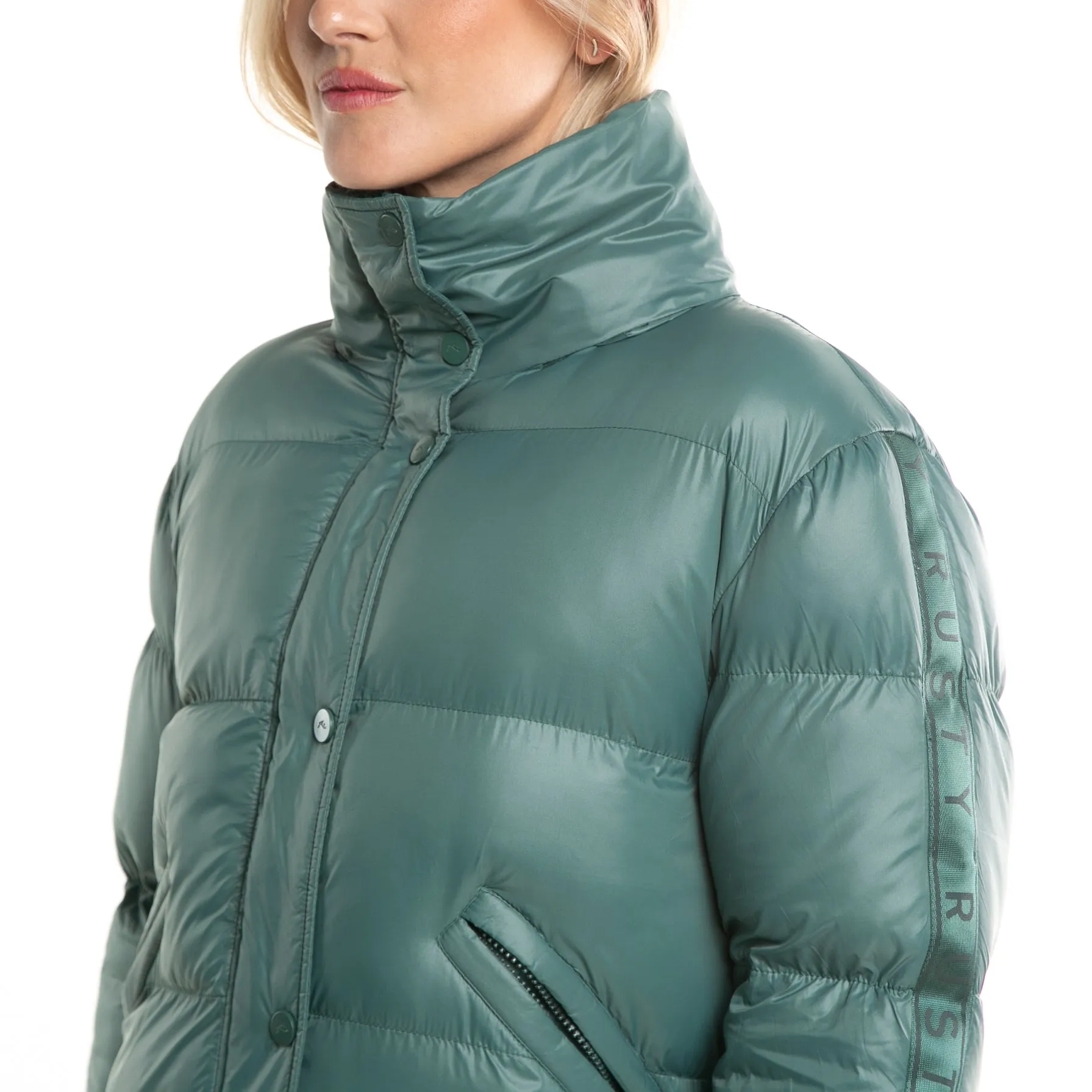 Campera Abrigo Rusty Best Days Puffer Coat Ld* Green