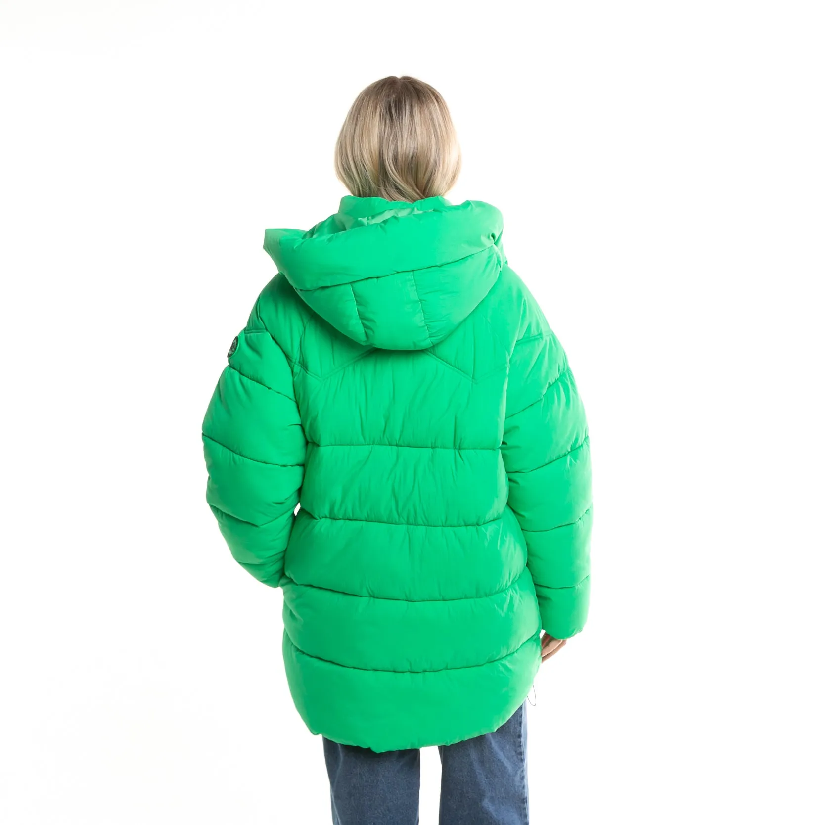 Campera Abrigo Rusty Higher Puffer Coat Ld* Verde Manzana