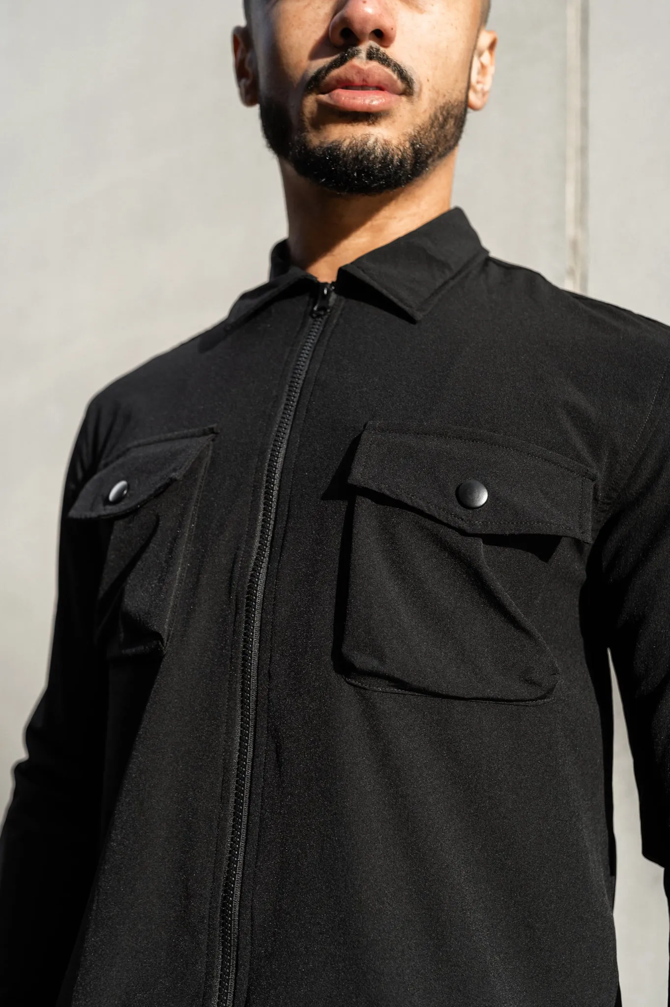 Capo BUTTON Jacket - Black