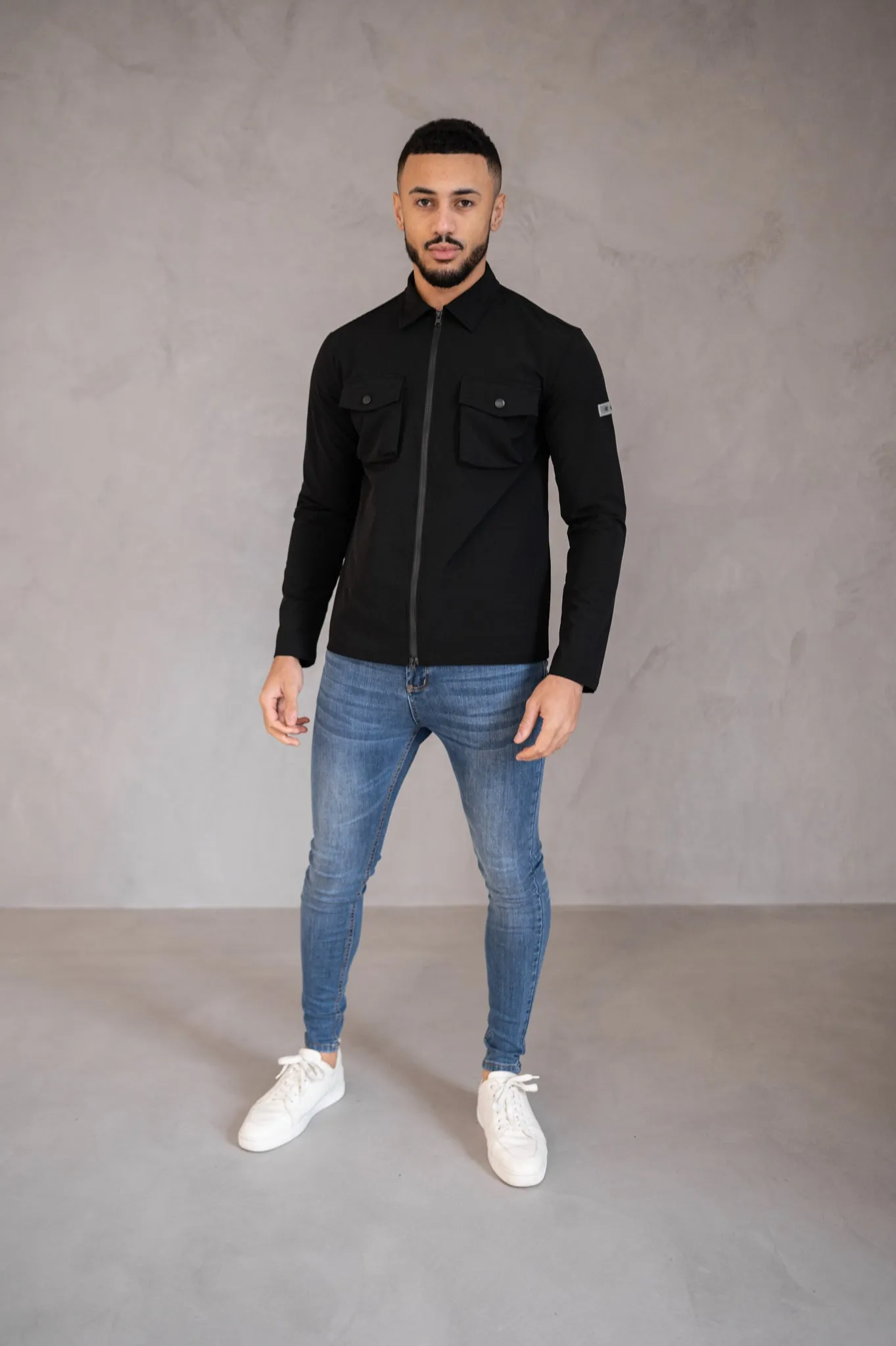 Capo BUTTON Jacket - Black