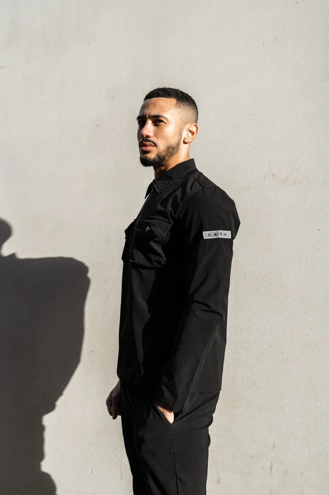 Capo BUTTON Jacket - Black