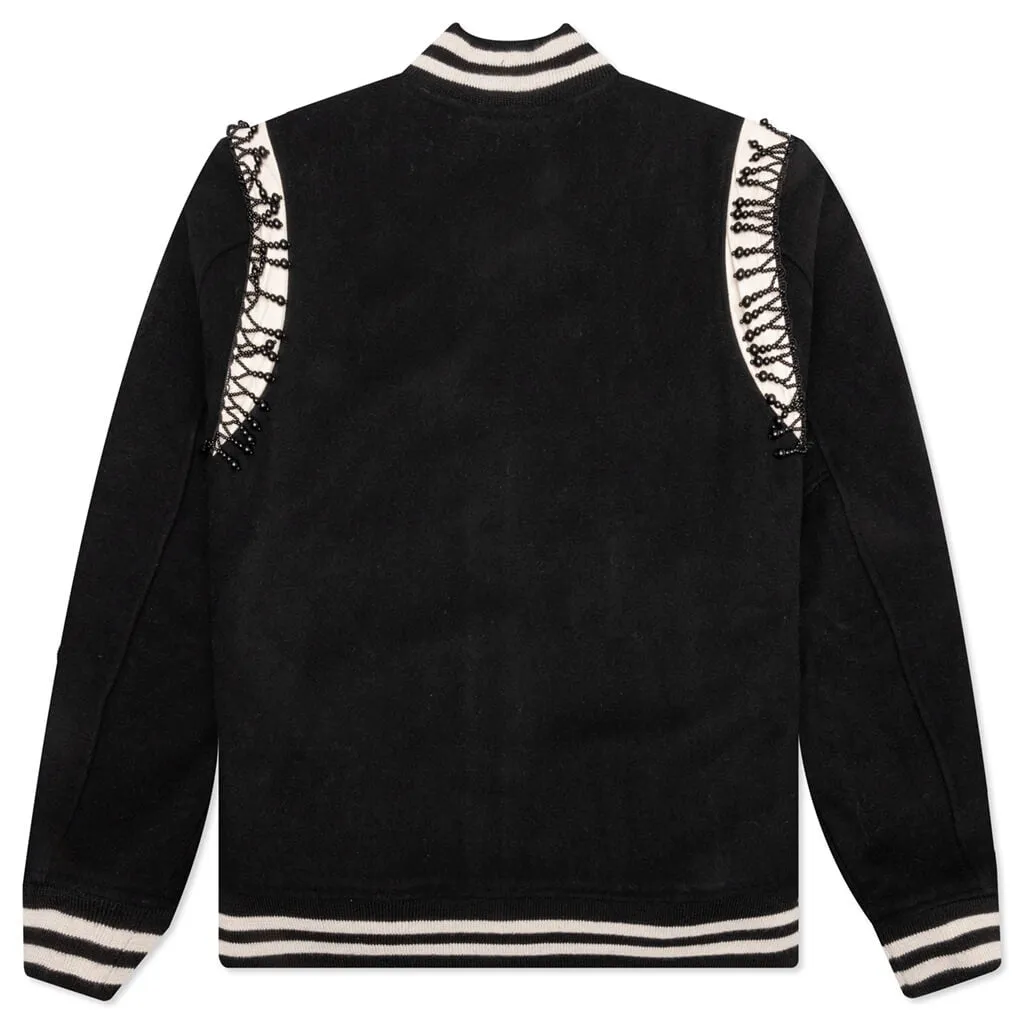 Chandelier Varsity Jacket - Black