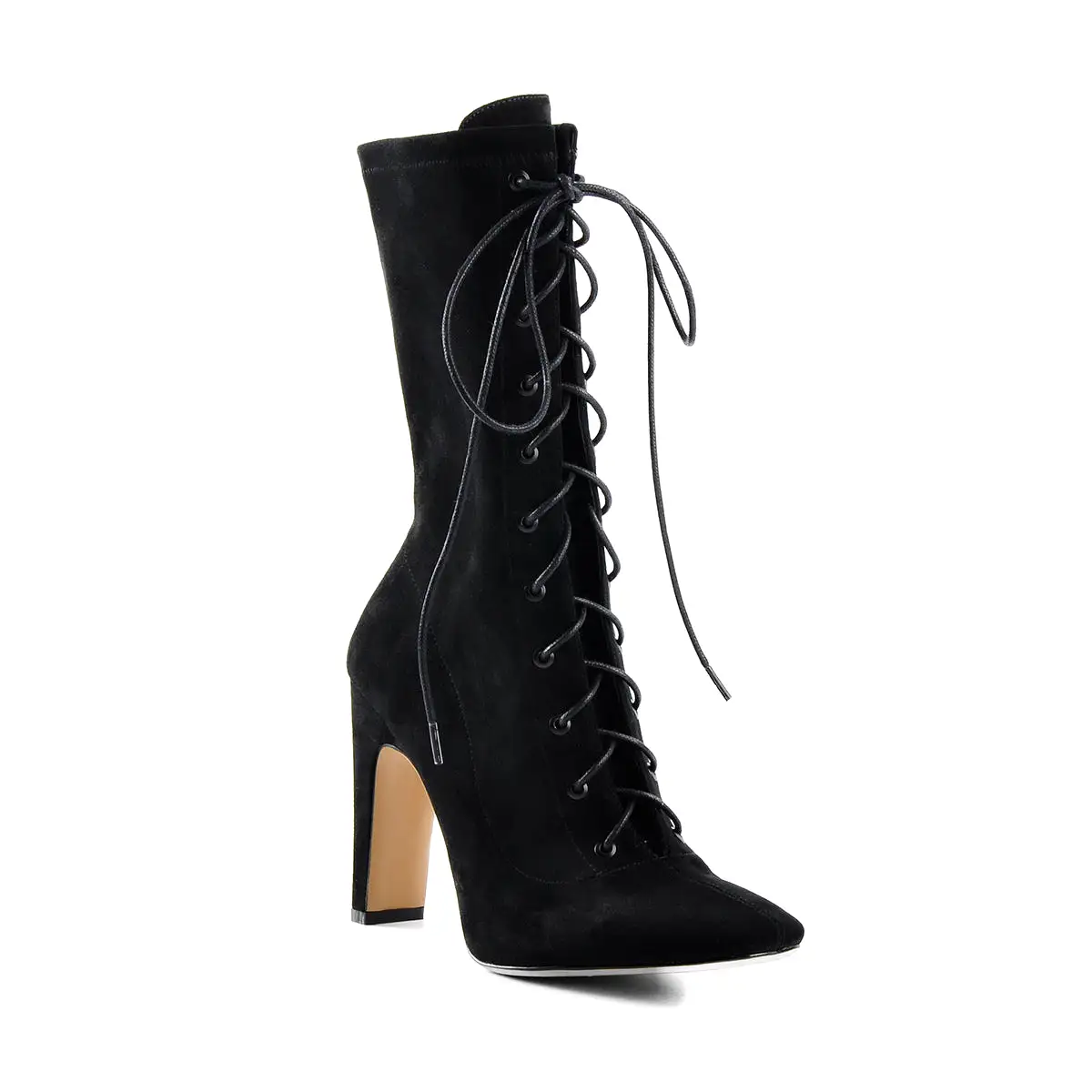 Chunky Heel Mid-calf Boots