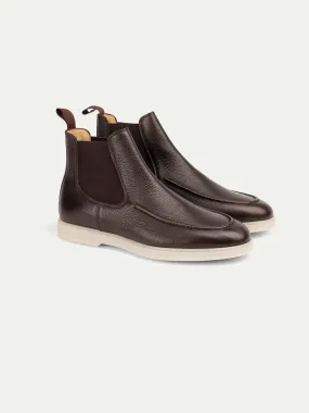 City Chelsea Boots Brown Grain