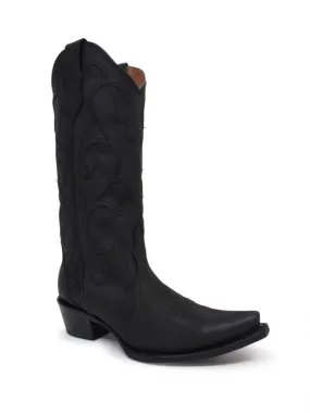 Corral Womens Black Embroidery Boots