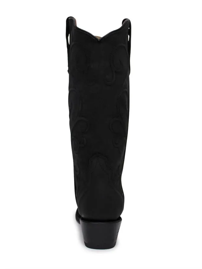 Corral Womens Black Embroidery Boots