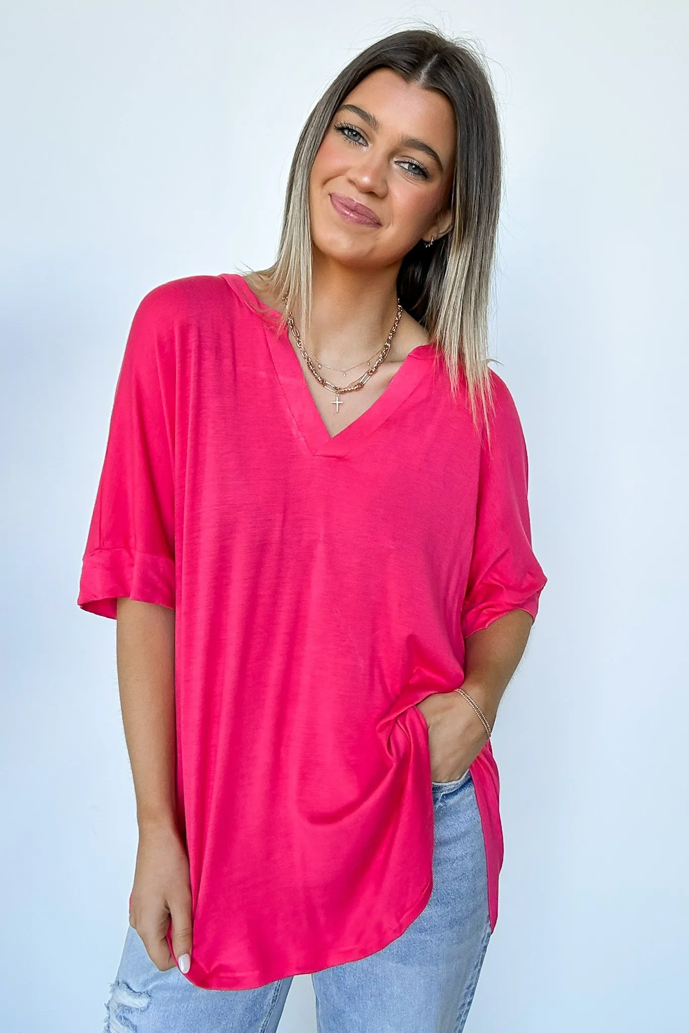 Cosentino Short Sleeve V-Neck Top