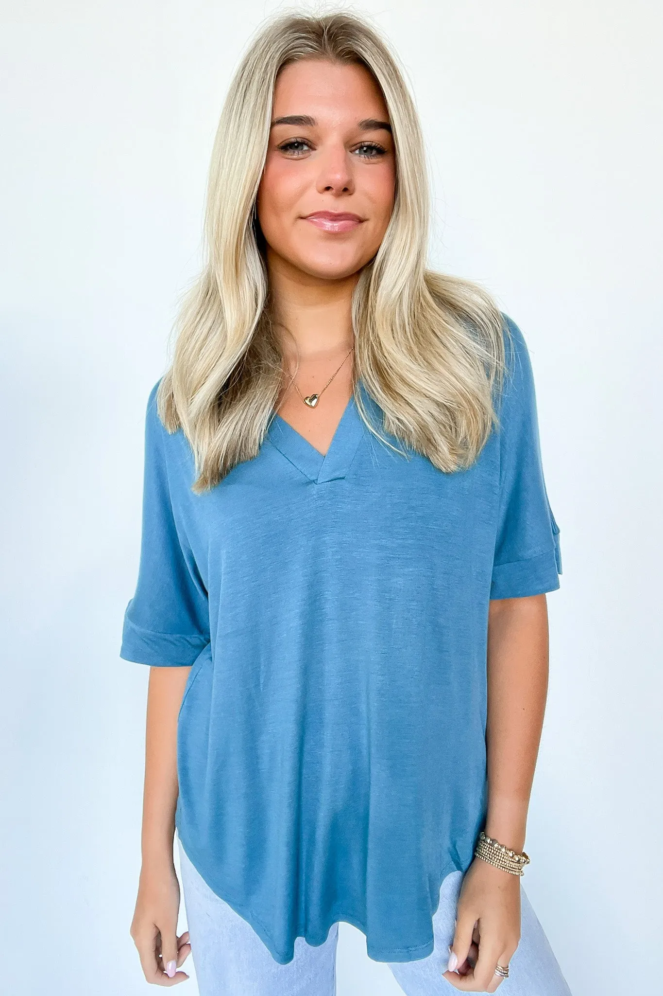 Cosentino Short Sleeve V-Neck Top