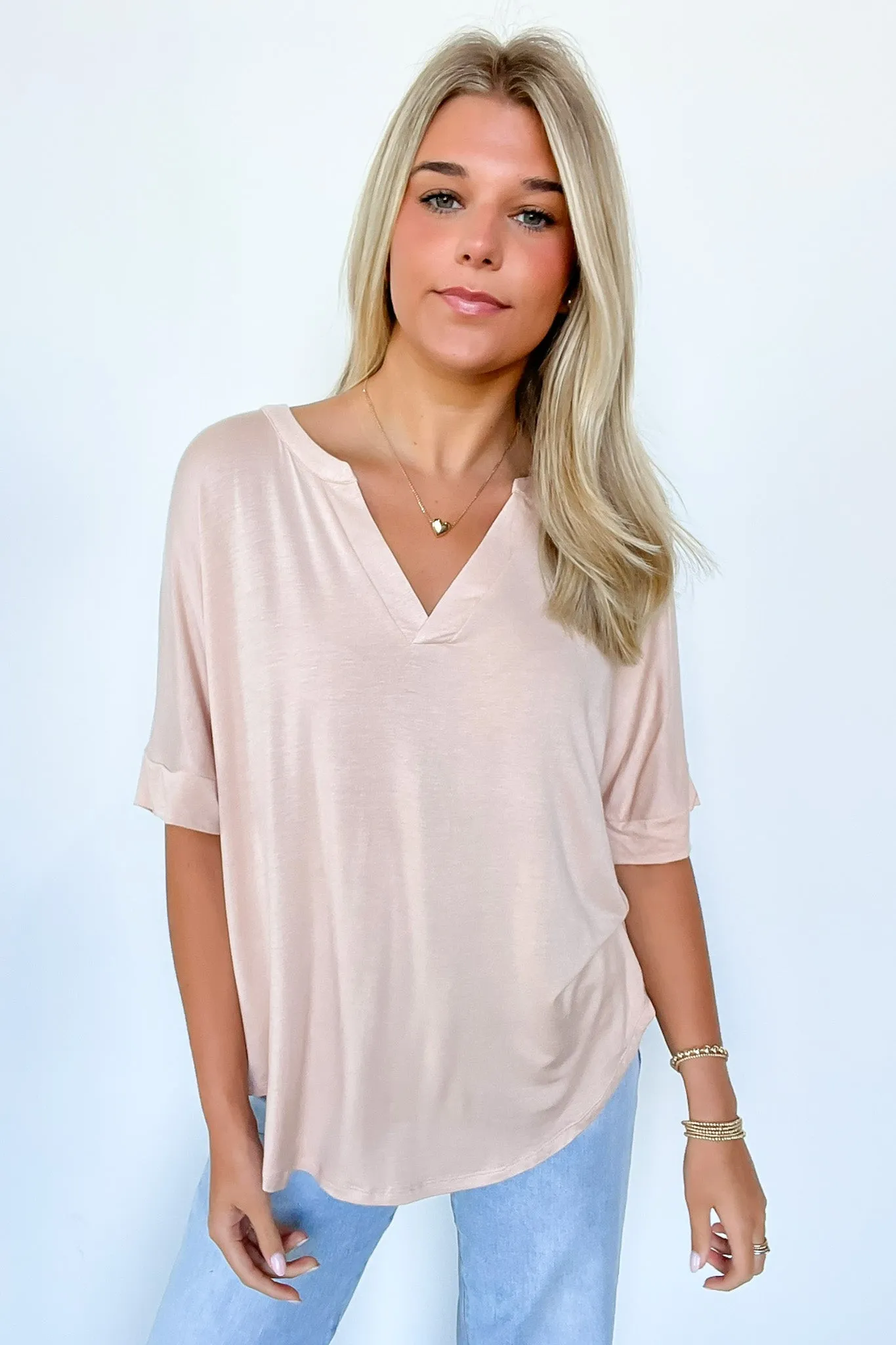 Cosentino Short Sleeve V-Neck Top