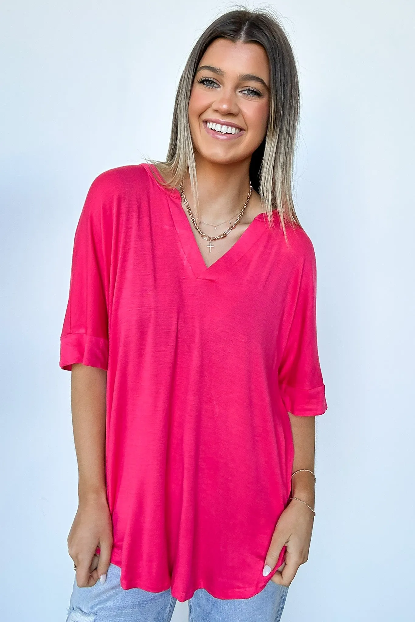 Cosentino Short Sleeve V-Neck Top