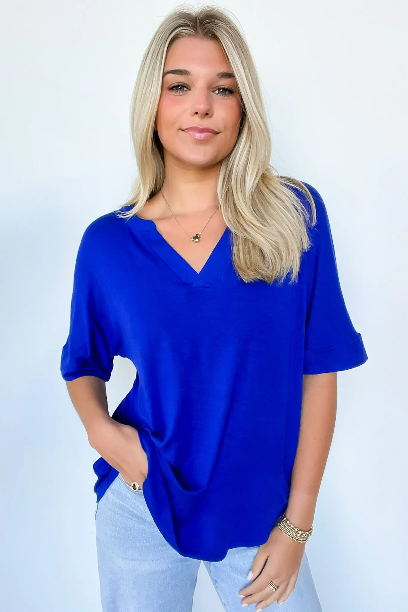 Cosentino Short Sleeve V-Neck Top