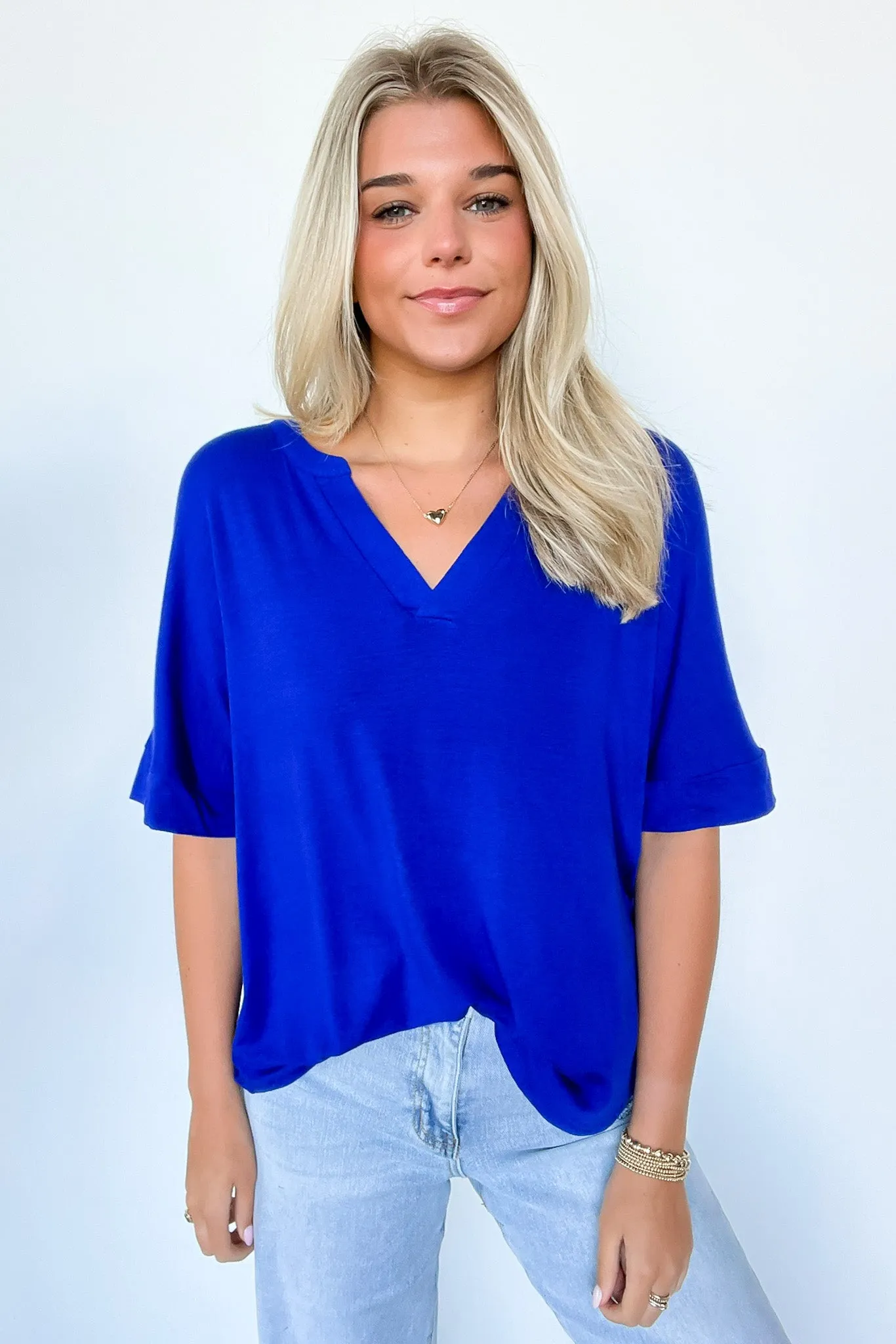 Cosentino Short Sleeve V-Neck Top