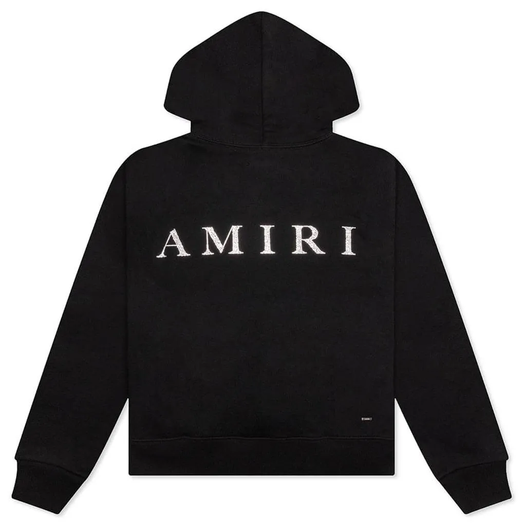 Crystal Embellished MA Hoodie - Black