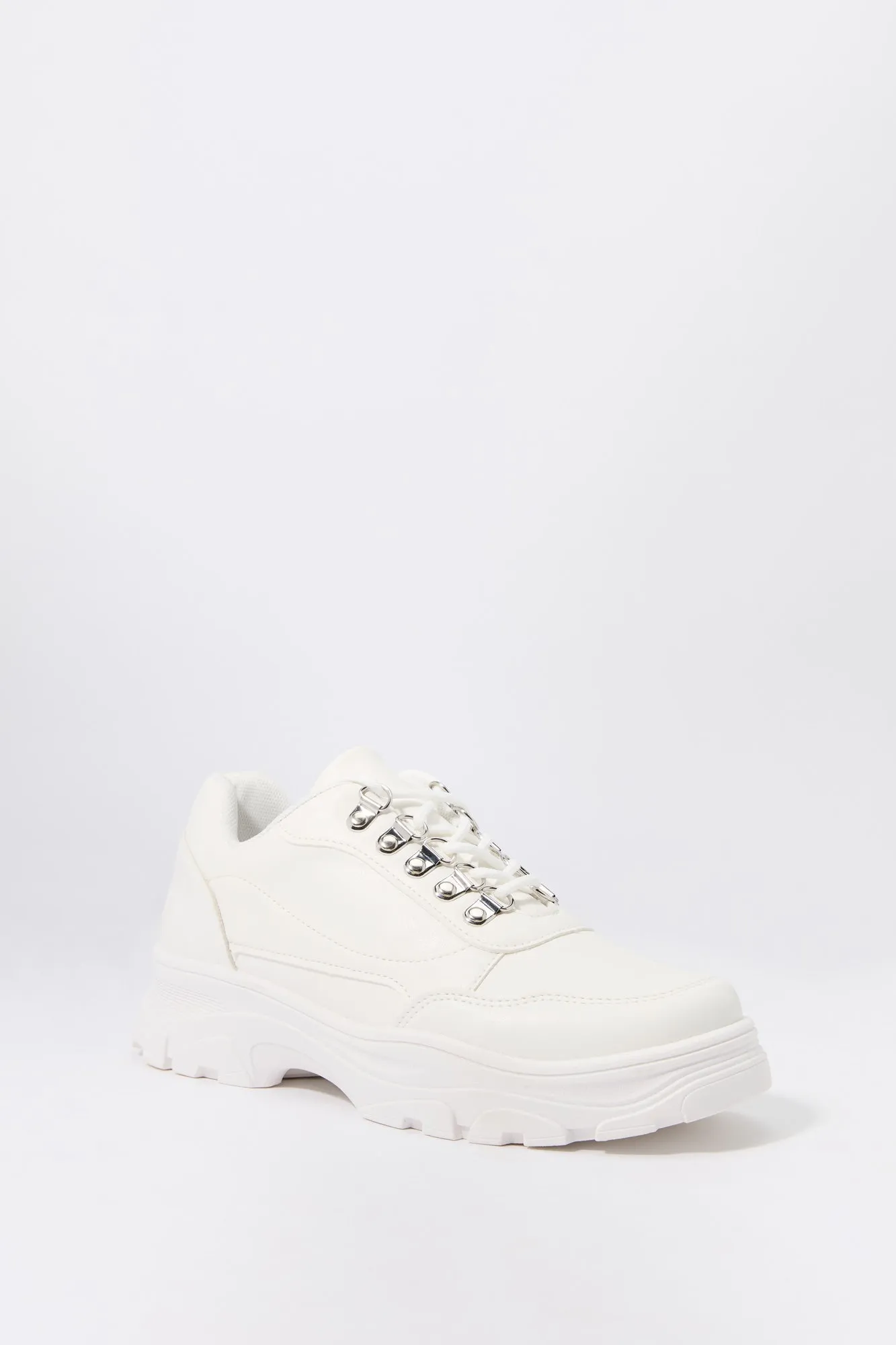 D-Ring Lace Up Chunky Sneaker