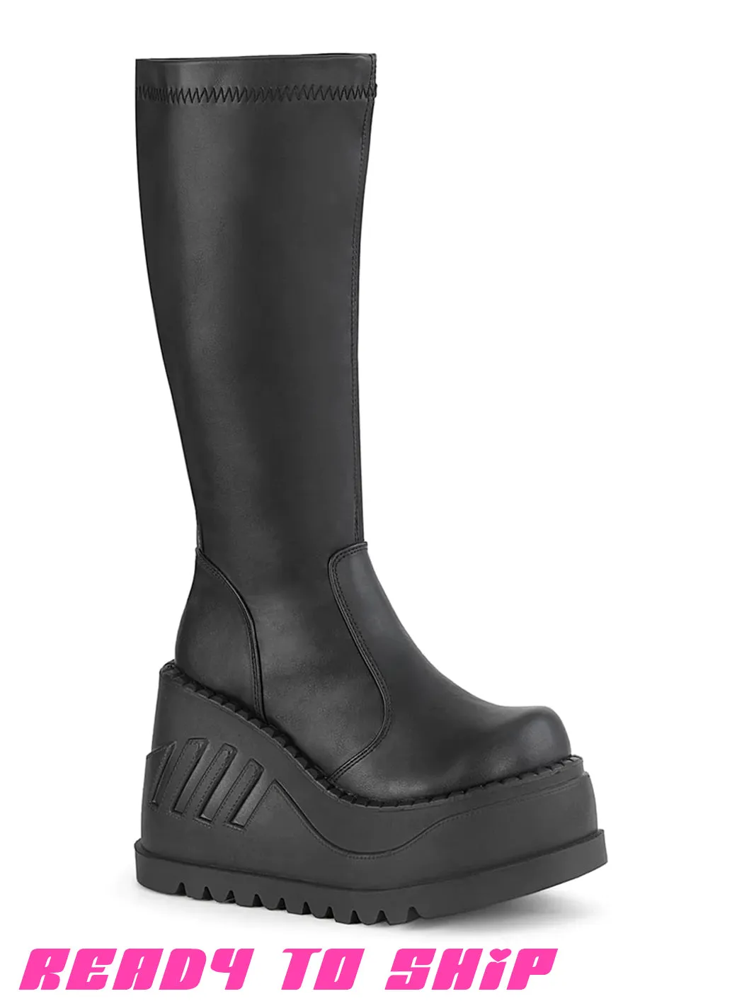 DEMONIA STOMP 200 BOOTS - BLACK