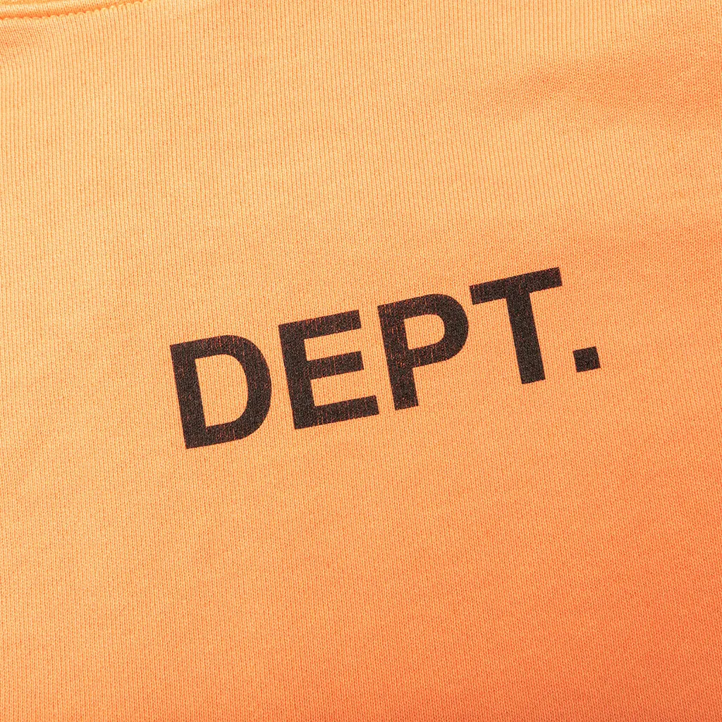 Dept Logo Hoodie - Fluorescent Orange