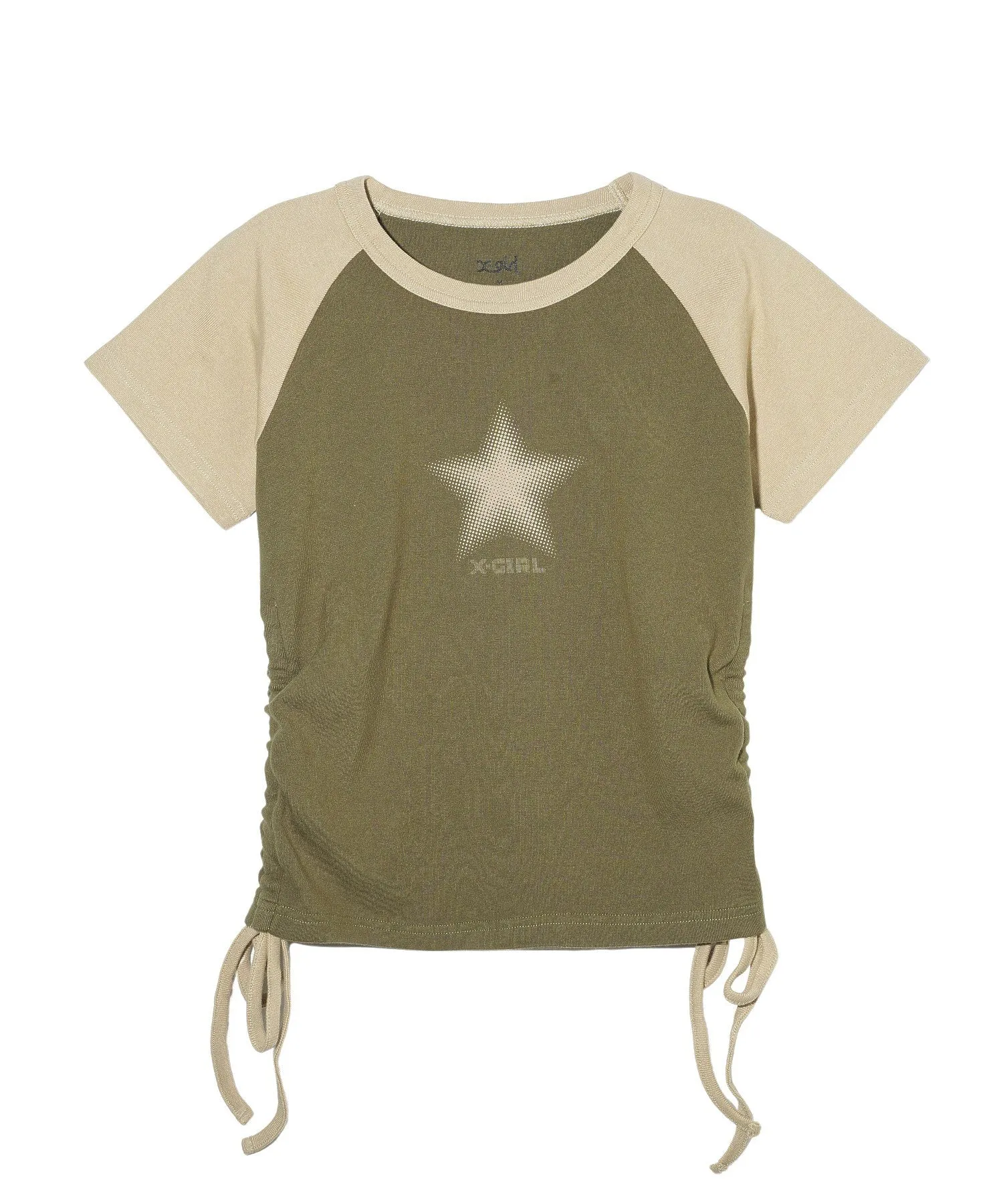 DOTTED STAR S/S RAGRAN BABY TOP