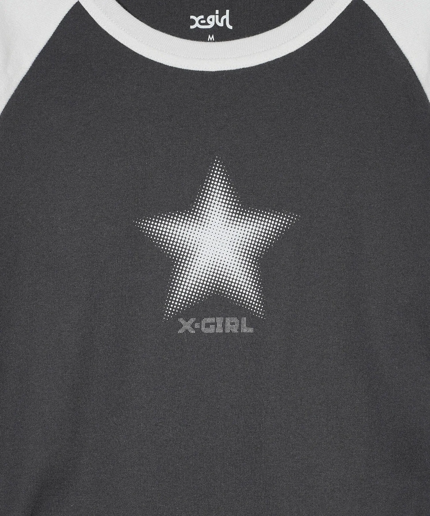 DOTTED STAR S/S RAGRAN BABY TOP