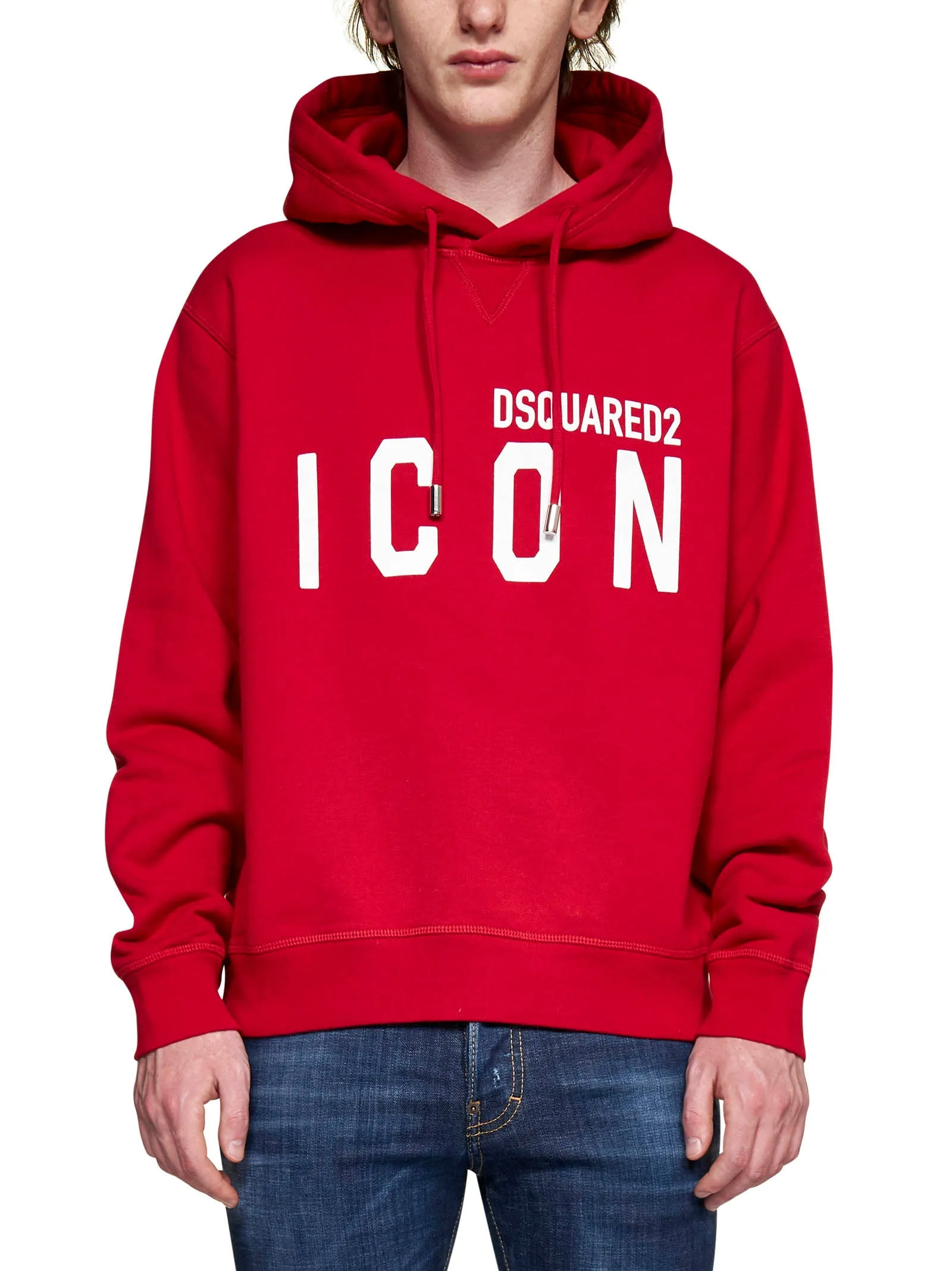 Dsquared2 Logo Printed Drawstring Hoodie