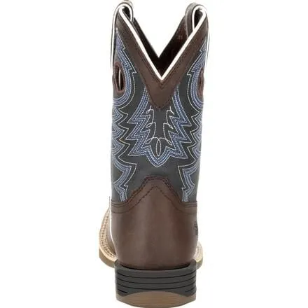 Durango® Lil' Rebel Pro™ Little Kid's Blue Western Boots