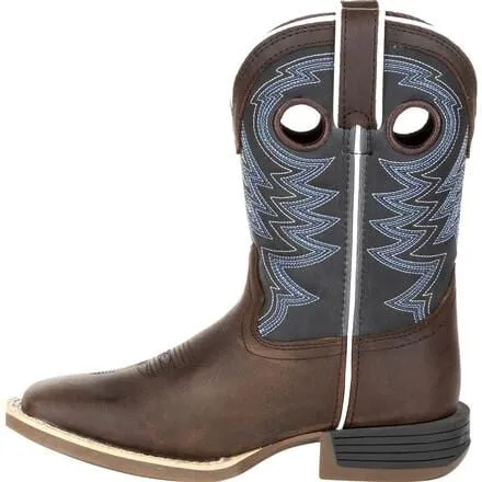 Durango® Lil' Rebel Pro™ Little Kid's Blue Western Boots