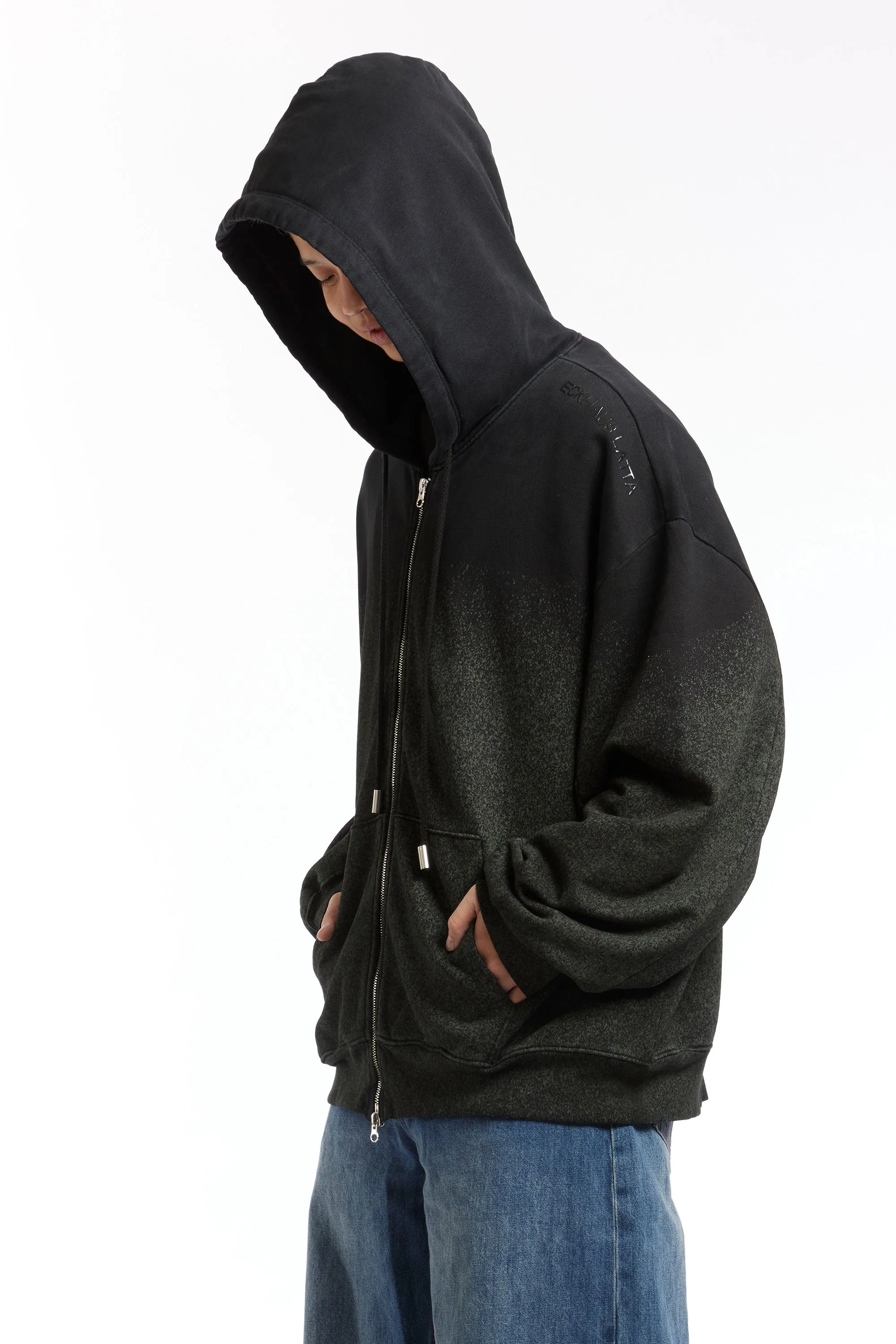 ECKHAUS LATTA - ZIP HOODIE ASTROTURF