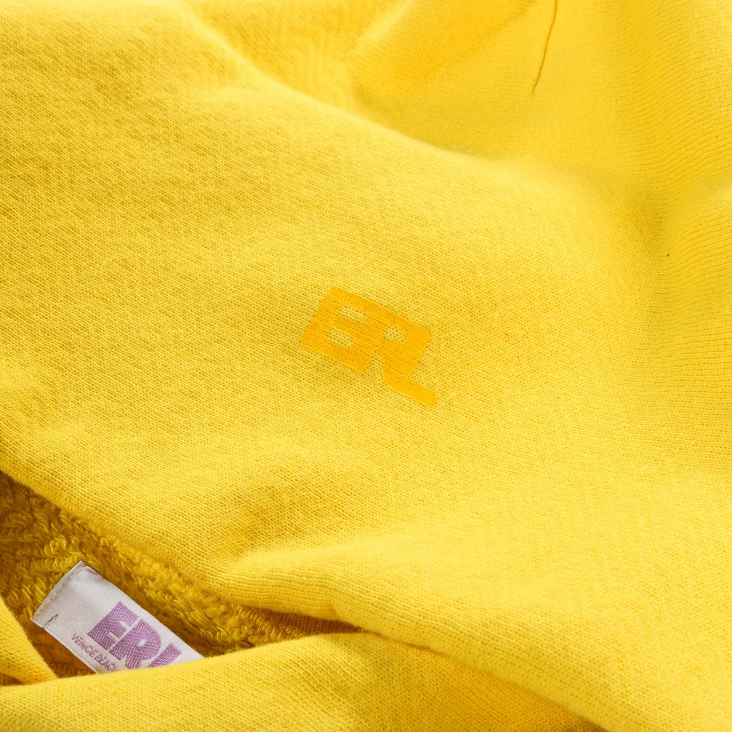 ERL YELLOW CHECKER SWIRL HOODIE