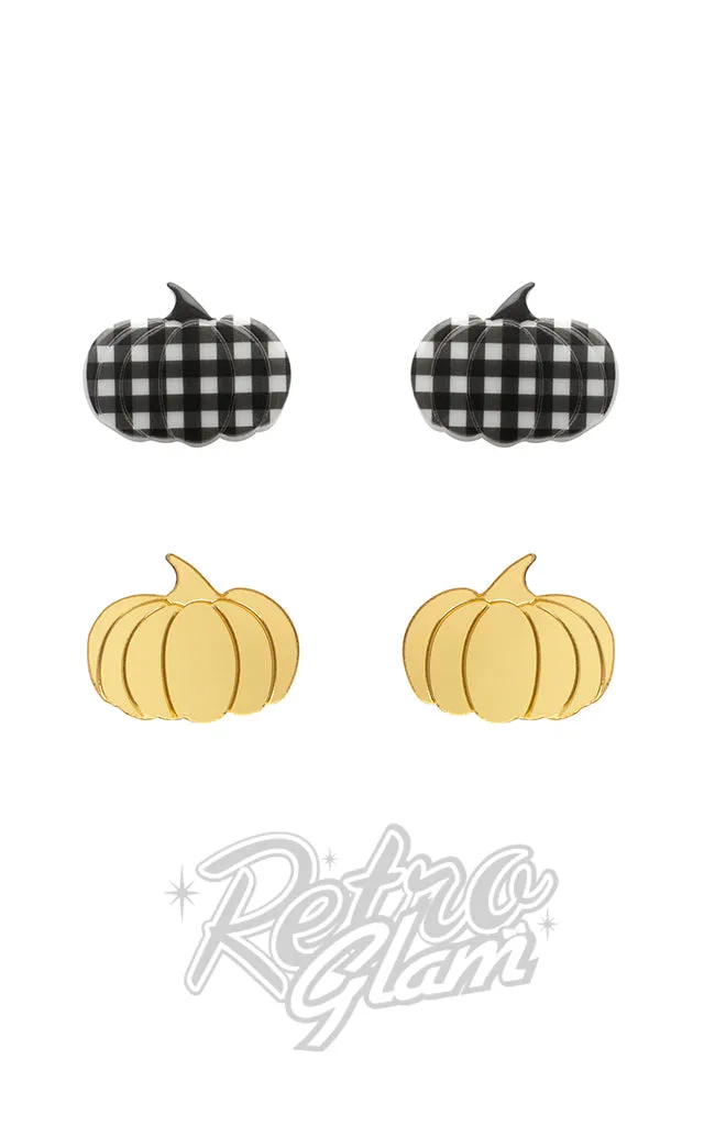 Erstwilder Halloween 2023 Earrings - Pumpkin Stud Sets