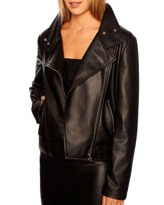 Faux Leather Moto Jacket