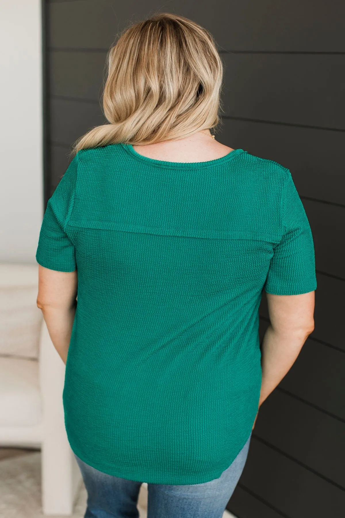 Feeling Your Love Ribbed Top- Jade