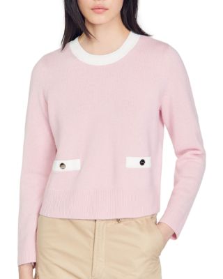 Fine Knit Back Button Sweater